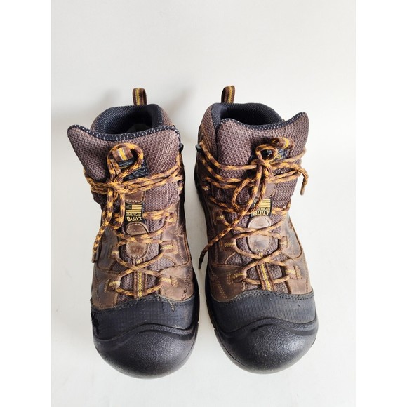 Keen Utility Braddock Hiking Boots Brown Mens 9 D Dry Waterproof Rubber USA Made main image 9